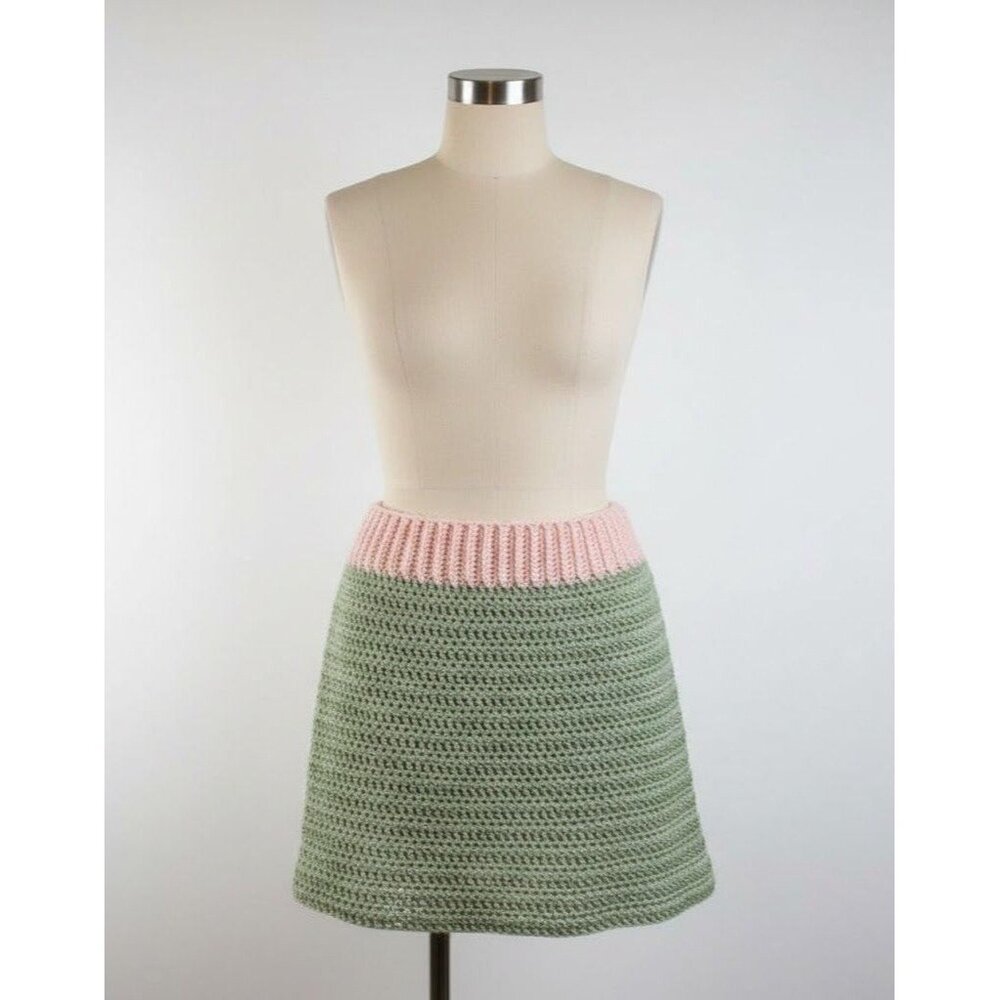 crochet bodycon skirt coachella boho beach‎ festival small mini rave